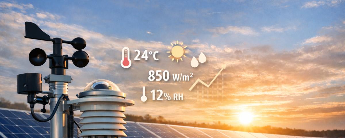 Weather Monitoring Sensors for Solar Plants: Why Accurate Data Matters