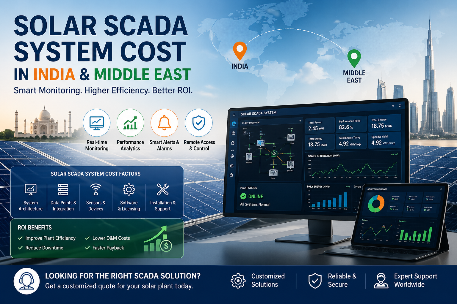 Solar SCADA System Cost in India & Middle East